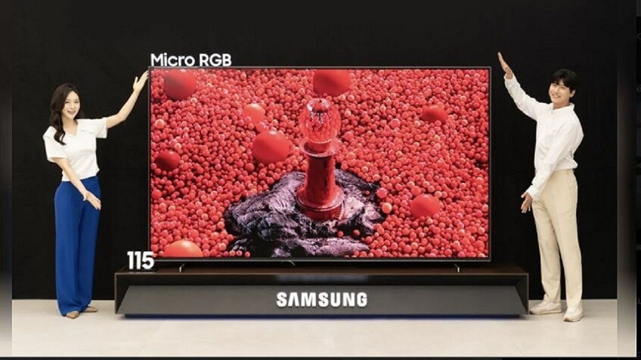سامسونگ از اولین تلویزیون Micro RGB جهان رونمایی کرد