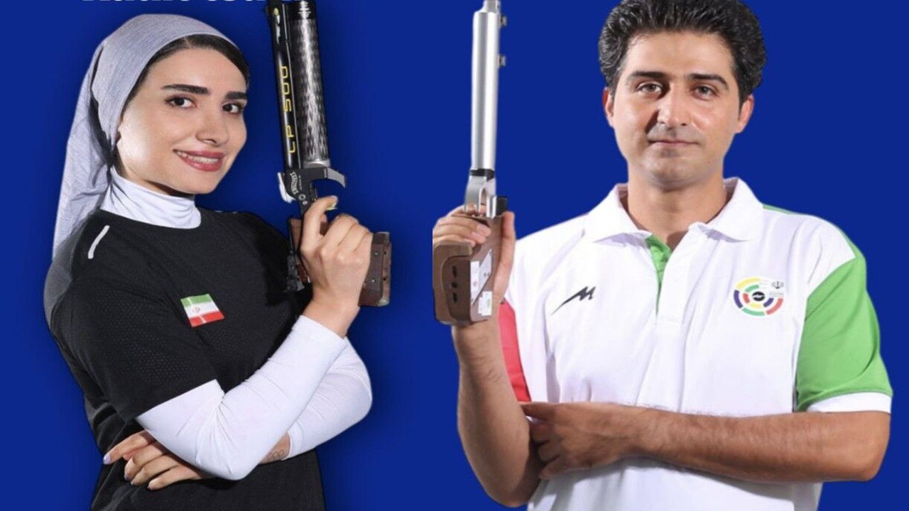 مدال برنز تیم میکس ایران با ترکیب رستمیان و گل‌خندان