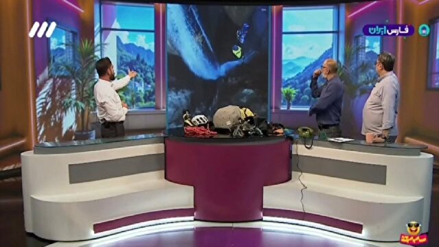 تصاویری از فرود تماشایی یک ورزشکار ایرانی از بلندترین آبشار آبی ایران
