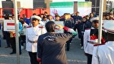 احترام نظامی به پرچم مقدس کشورمان در مراسم اهتزاز پرچم