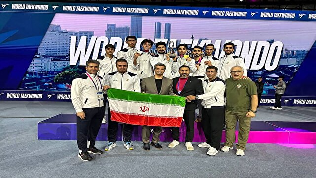 تیم ملی تکواندو مردان ایران نائب قهرمان جهان شد/ بازگشت به سکوی جهانی پس از ۸ سال