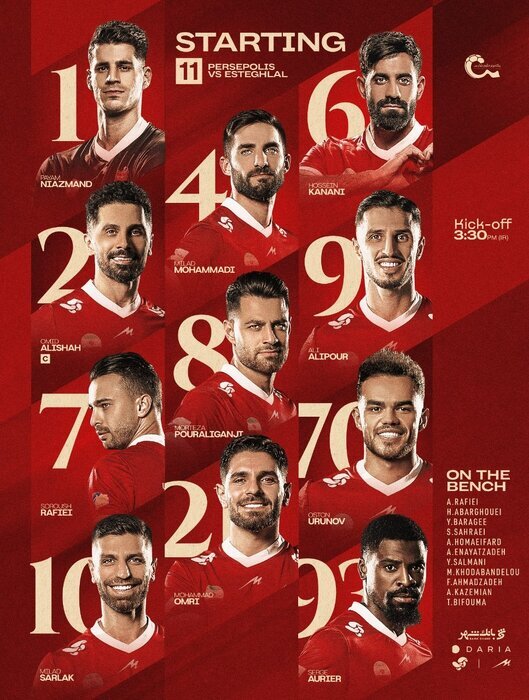 پرسپولیس ۰ – ۰ استقلال/ گزارش زنده بازی