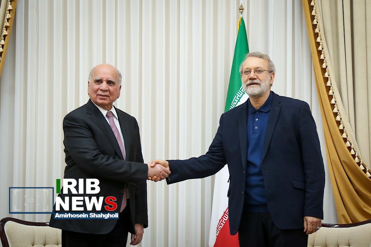 تصاویر خاص از دیدار علی لاریجانی و وزیر خارجه عراق + عکس