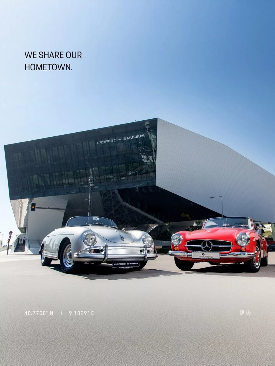 پیام عاشقانه پورشه برای مرسدس بنز /عکس پیام عاشقانه پورشه برای مرسدس بنز /عکس