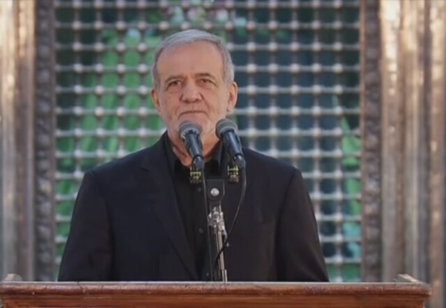 پزشکیان: ترامپ، نتانیاهو، و … دنبال تجهیز بودند و عدهای از مردم بیگناه را همراه کردند/ وجود نازنین رهبری توطئهها را همیشه خنثی کرده است پزشکیان: ترامپ، نتانیاهو، و … دنبال تجهیز بودند و عدهای از مردم بیگناه را همراه کردند/ وجود نازنین رهبری توطئهها را همیشه خنثی کرده است