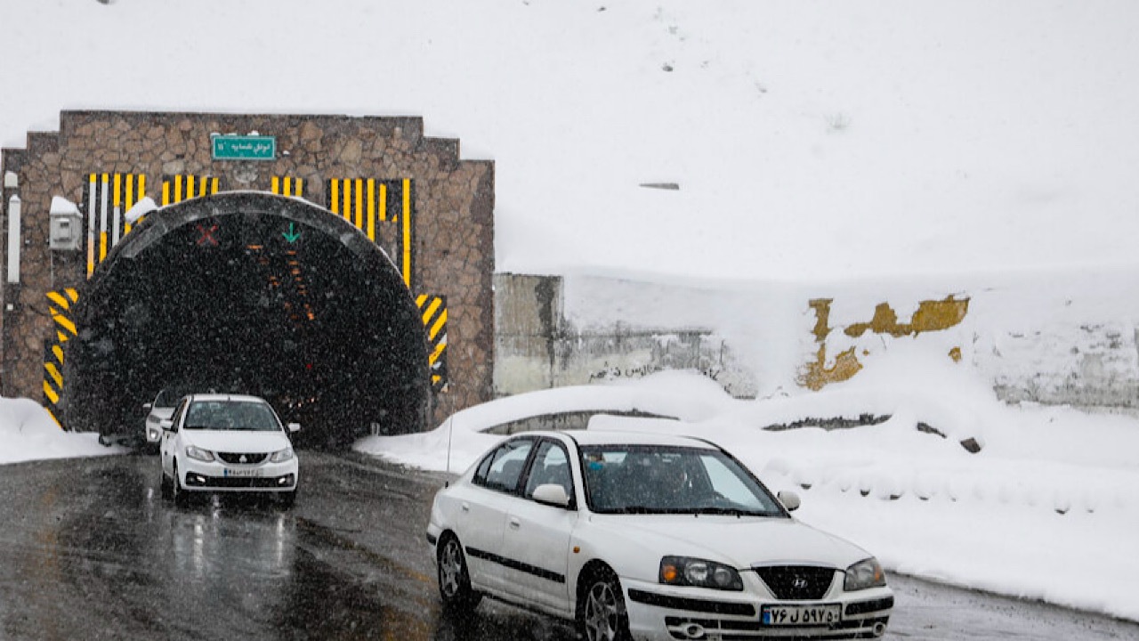 بارش برف و باران در محور‌های شمالی کشور