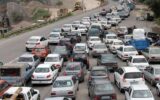 ترافیک سنگین در آزادراههای قزوین‑کرج‑تهران و ساوه‑تهران/ بارش باران در هراز و فیروزکوه ترافیک سنگین در آزادراههای قزوین‑کرج‑تهران و ساوه‑تهران/ بارش باران در هراز و فیروزکوه