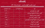 قیمت جدید گوشت قرمز امروز اول خرداد ۱۴۰۵/ گوشت آبگوشتی و خورشتی کیلویی چند شد؟ + جدول قیمت جدید گوشت قرمز امروز اول خرداد ۱۴۰۵/ گوشت آبگوشتی و خورشتی کیلویی چند شد؟ + جدول