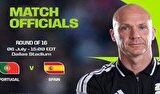 داور مشهور اسپانیا و پرتغال را قضاوت میکند داور مشهور اسپانیا و پرتغال را قضاوت میکند