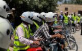 برخورد پلیس با موتورسواران متخلف درمحورهای ورودی وخروجی پایتخت