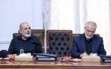 تصاویری از جلسه ستاد برگزاری مراسم تشییع رهبر شهید با حضور سردار وحیدی/ پزشکیان همنشین قالیباف شد تصاویری از جلسه ستاد برگزاری مراسم تشییع رهبر شهید با حضور سردار وحیدی/ پزشکیان همنشین قالیباف شد